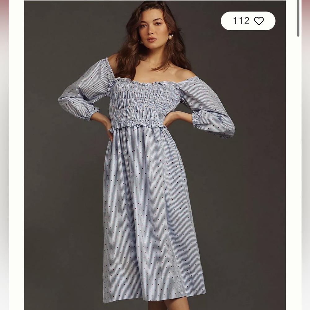 Maeve Smocked Midi Dress